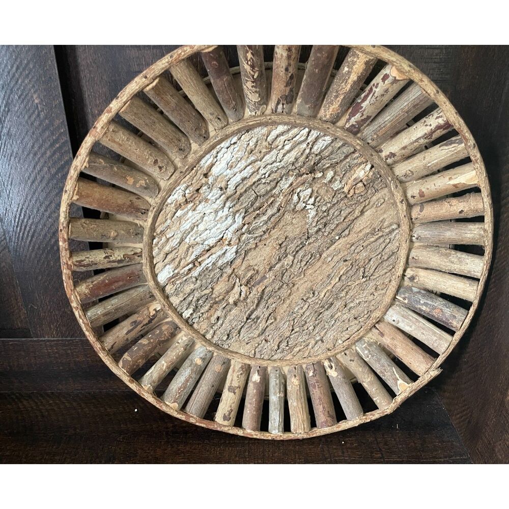 Rustic Twig & Natural Bark Wall Art | Cabin Decor | Handmade Wall Hanging |